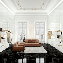 Luxurious Onyx White matt porcelain floor tiles