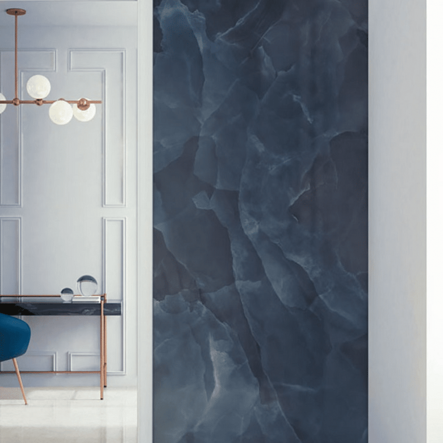Elegant Onyx Blue porcelain onyx effect tiles