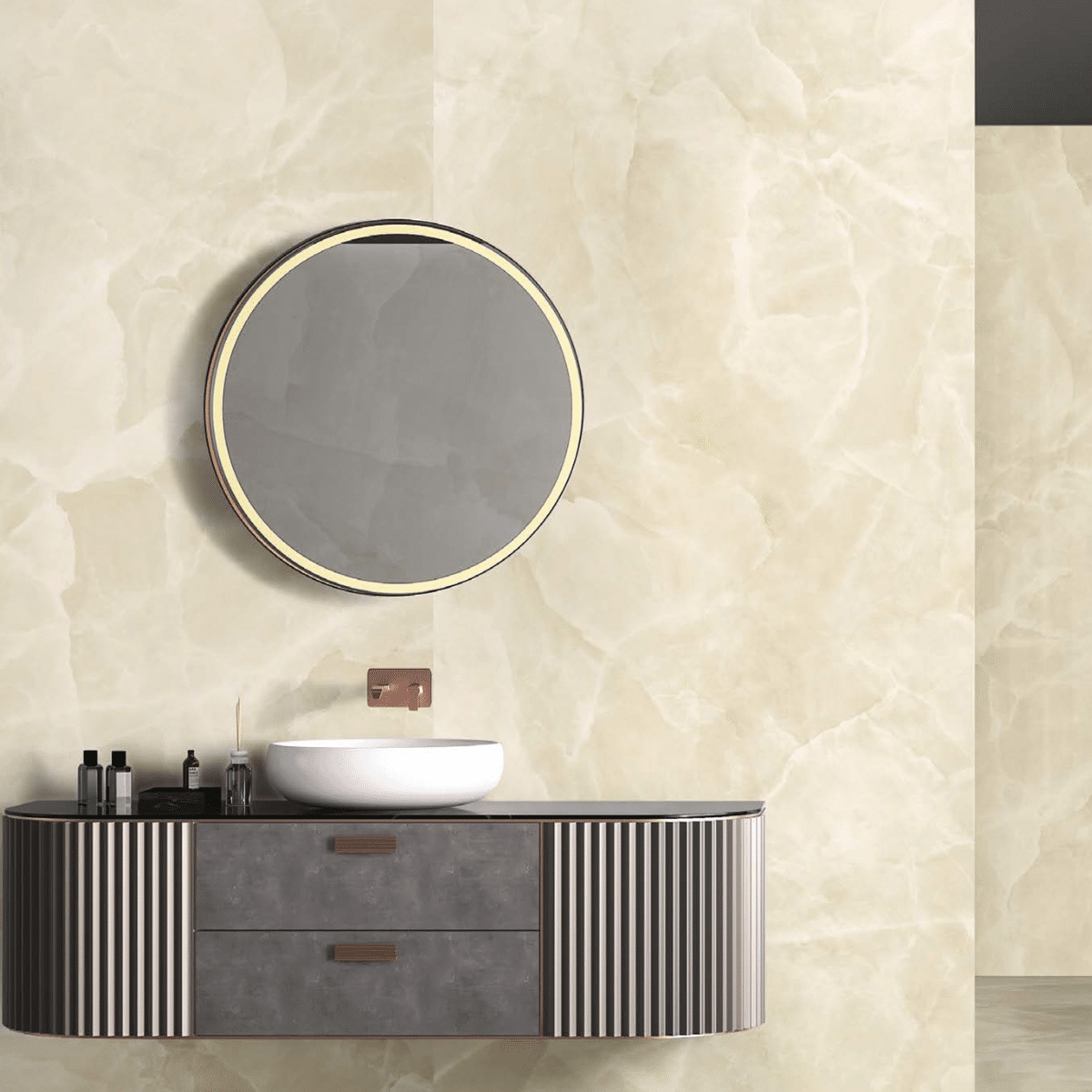 Onyx Ivory Gloss Tile