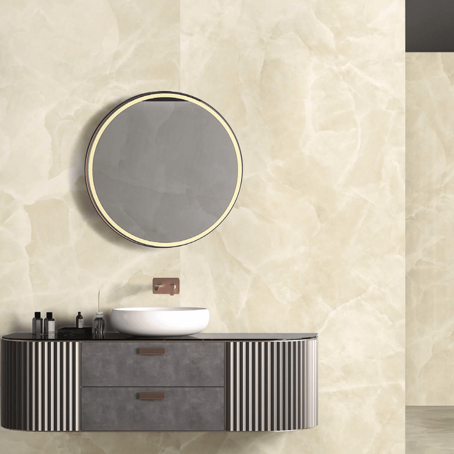Onyx Ivory Gloss Tile