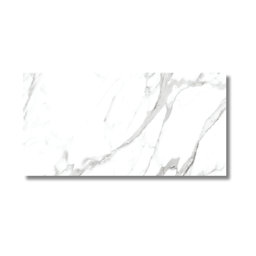 Opalencia Bera white marble effect porcelain wall and floor tiles