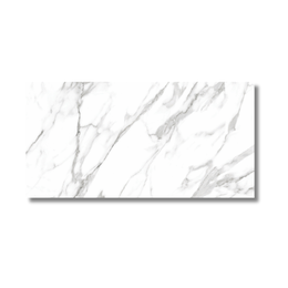 White porcelain marble effect tiles used on wall and floor