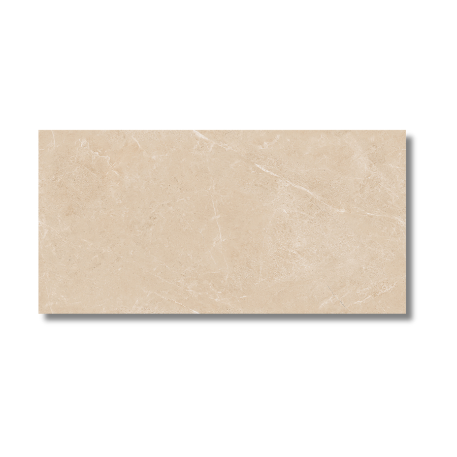 Cream marble effect porcelain tiles for wall and floor design