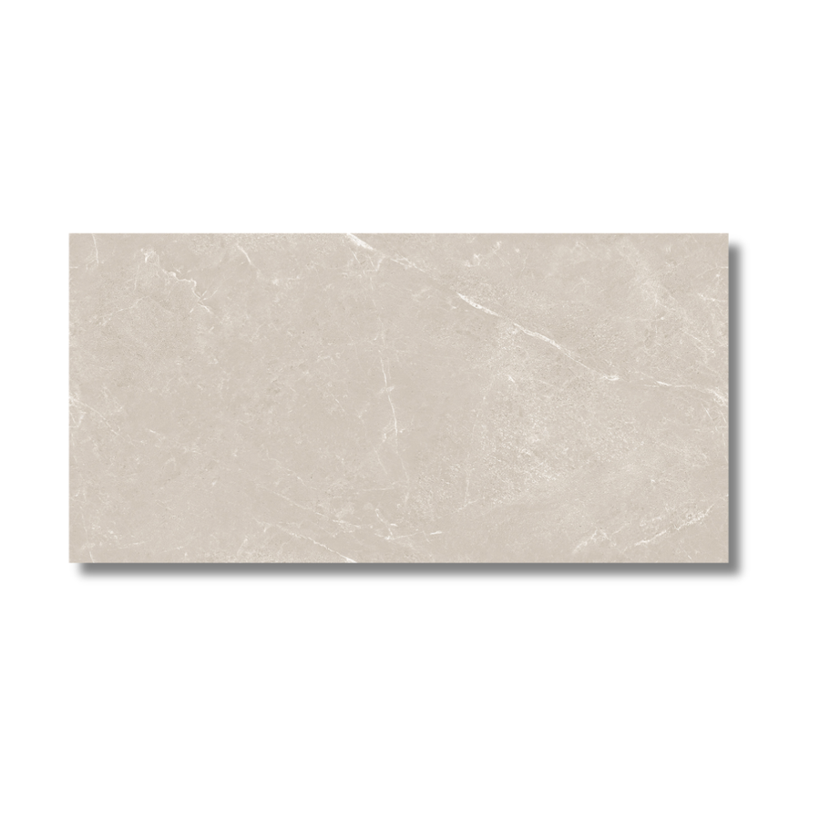 Bathroom wall and floor with grey marble effect porcelain tiles