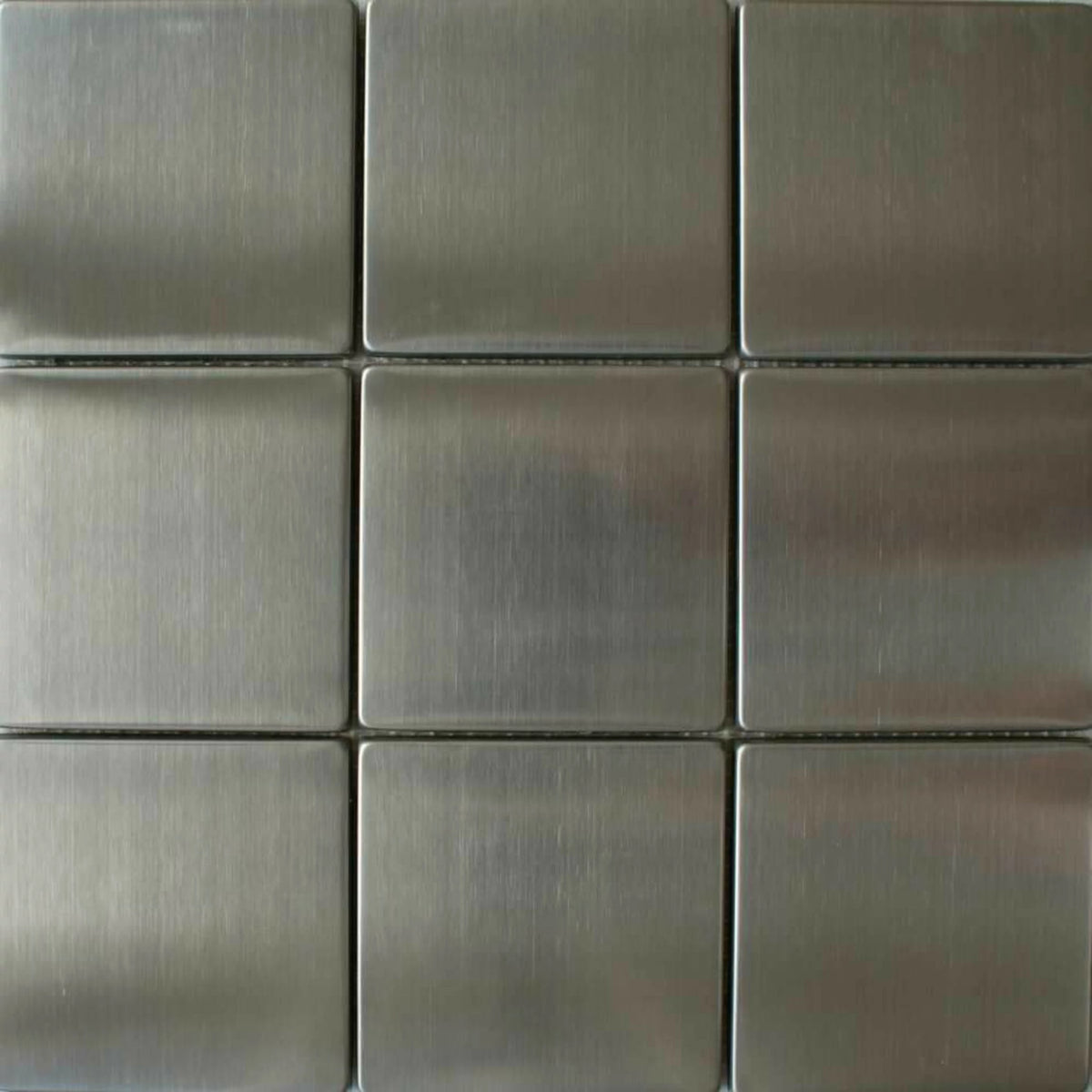 Oriental St Steel Mosaic Shandong Brushed metallic wall tile