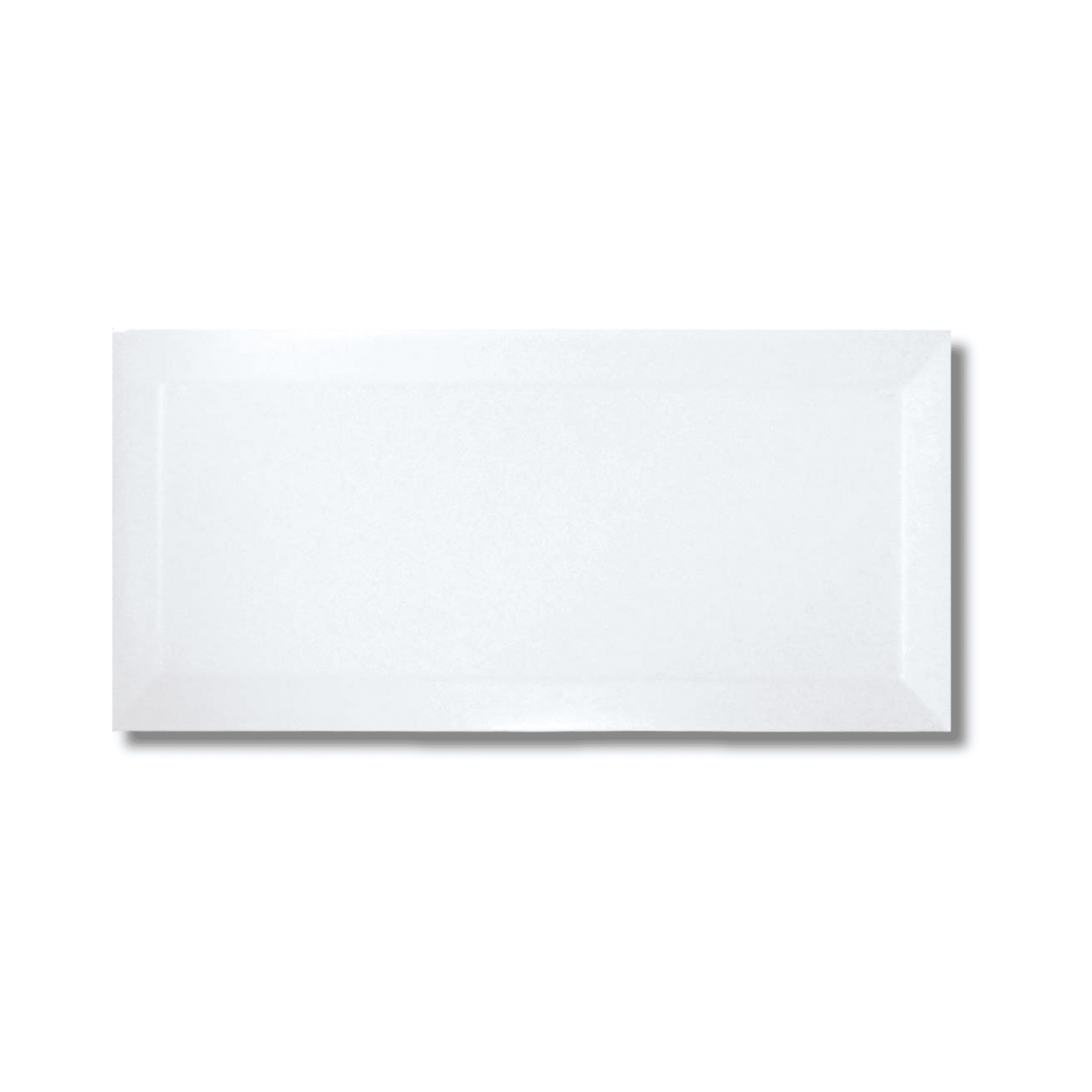 Metro White gloss wall tile 200x100