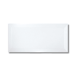 Metro White gloss wall tile 200x100