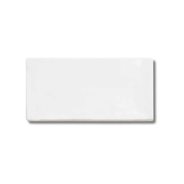 Handmade White ceramic wall tile