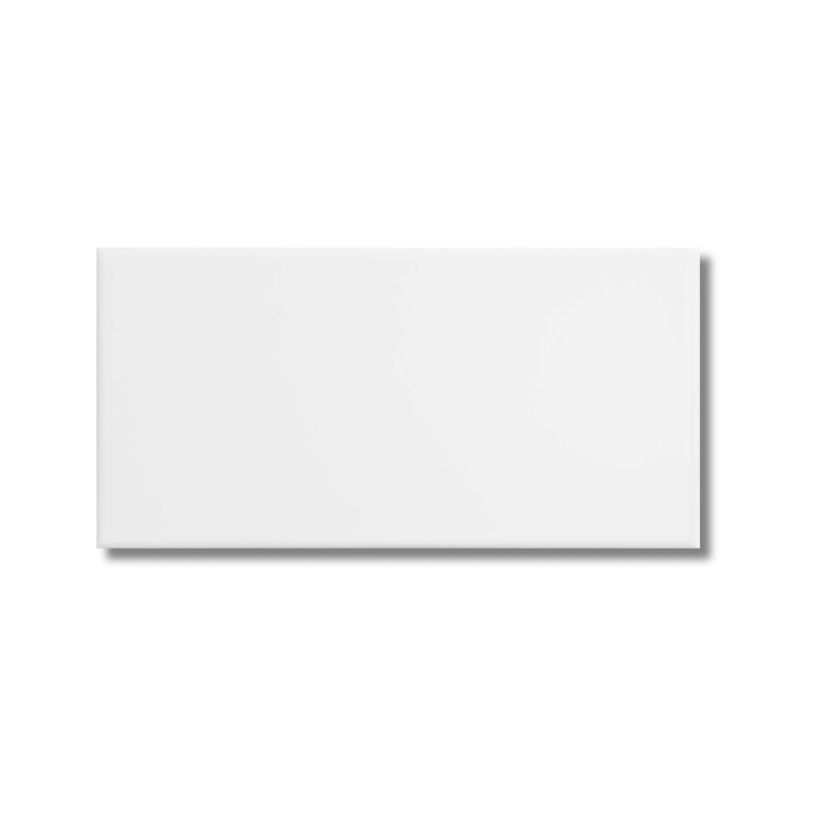 Central White gloss ceramic wall tile