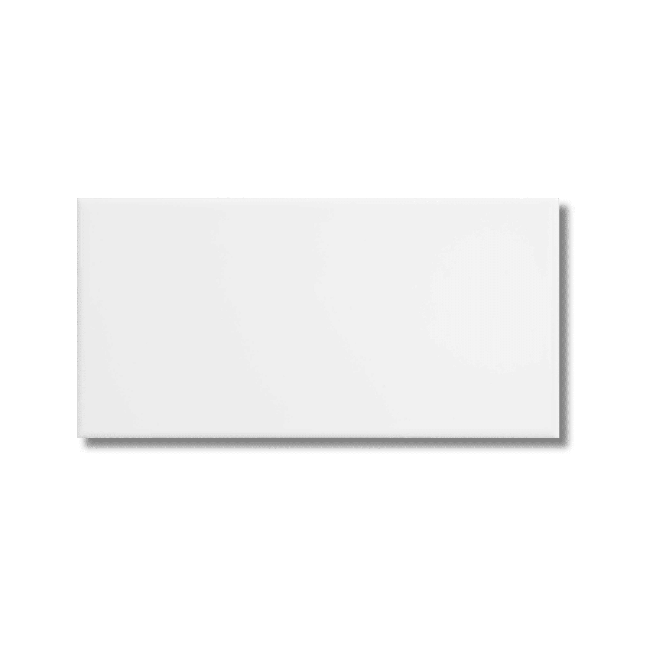 Central White gloss ceramic wall tile