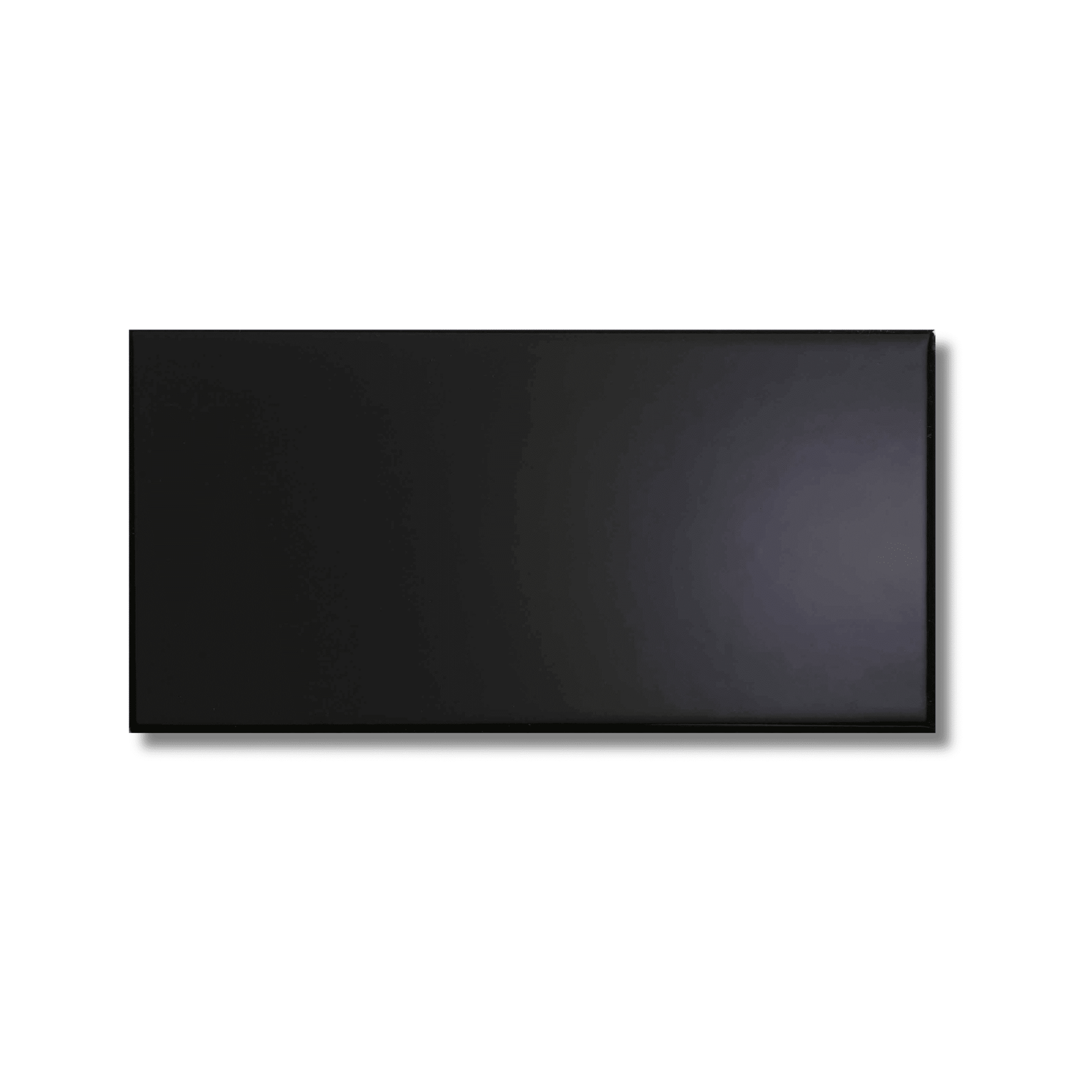 Central Black gloss ceramic wall tile
