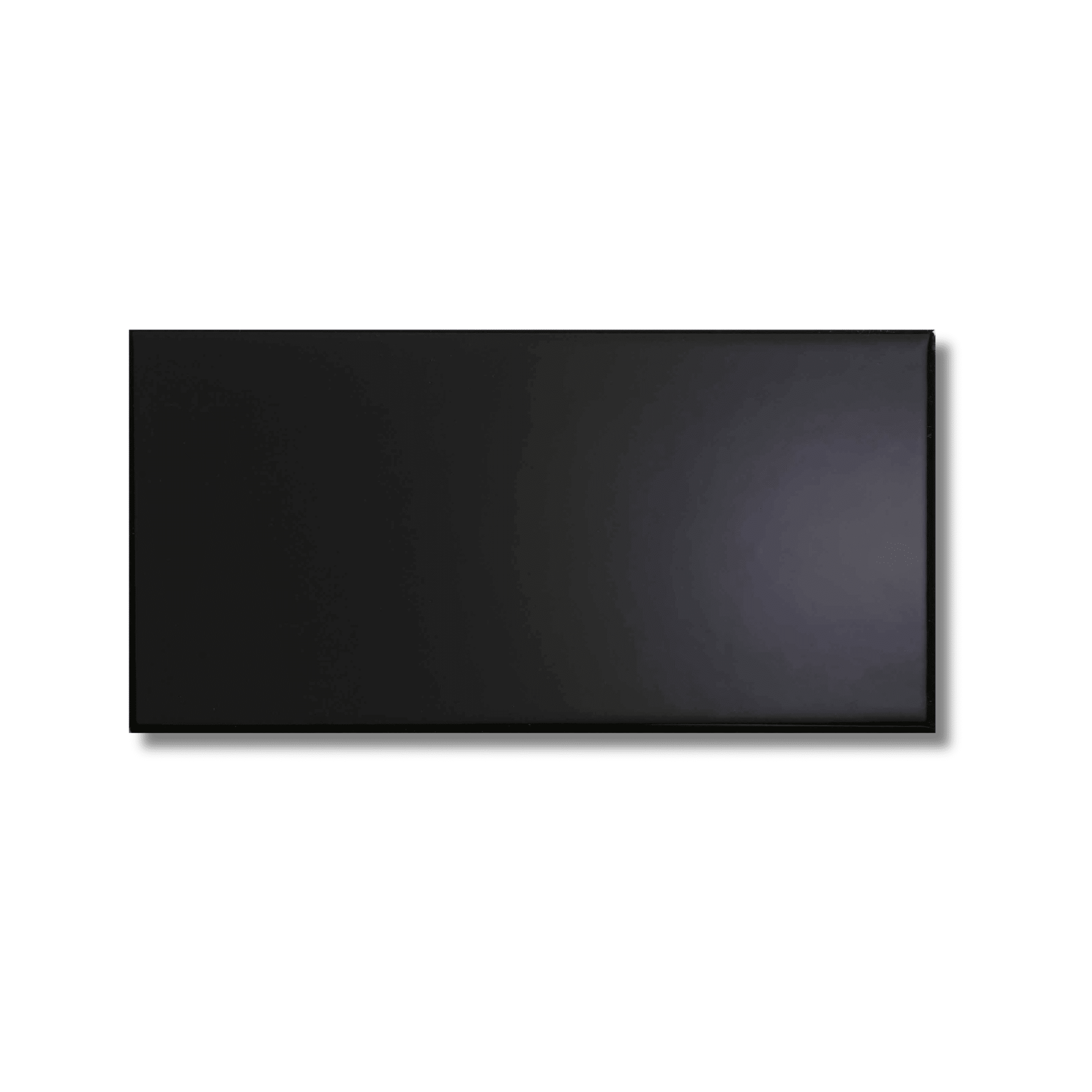 Central Black gloss ceramic wall tile