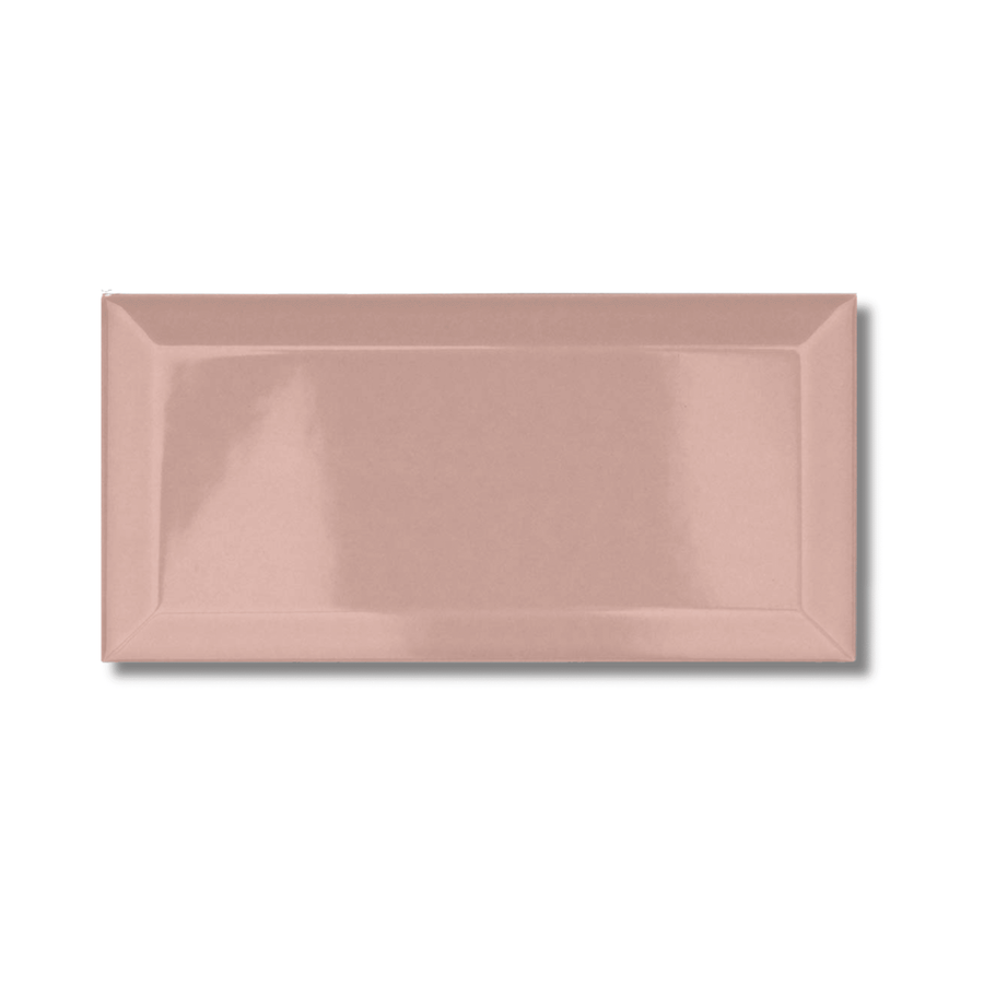 Metro Pink gloss ceramic wall tile