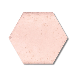 Hope Rose ceramic hex tile wall