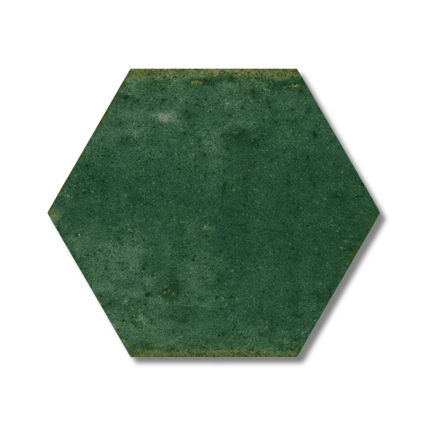 Hope Green hexagon ceramic wall tile