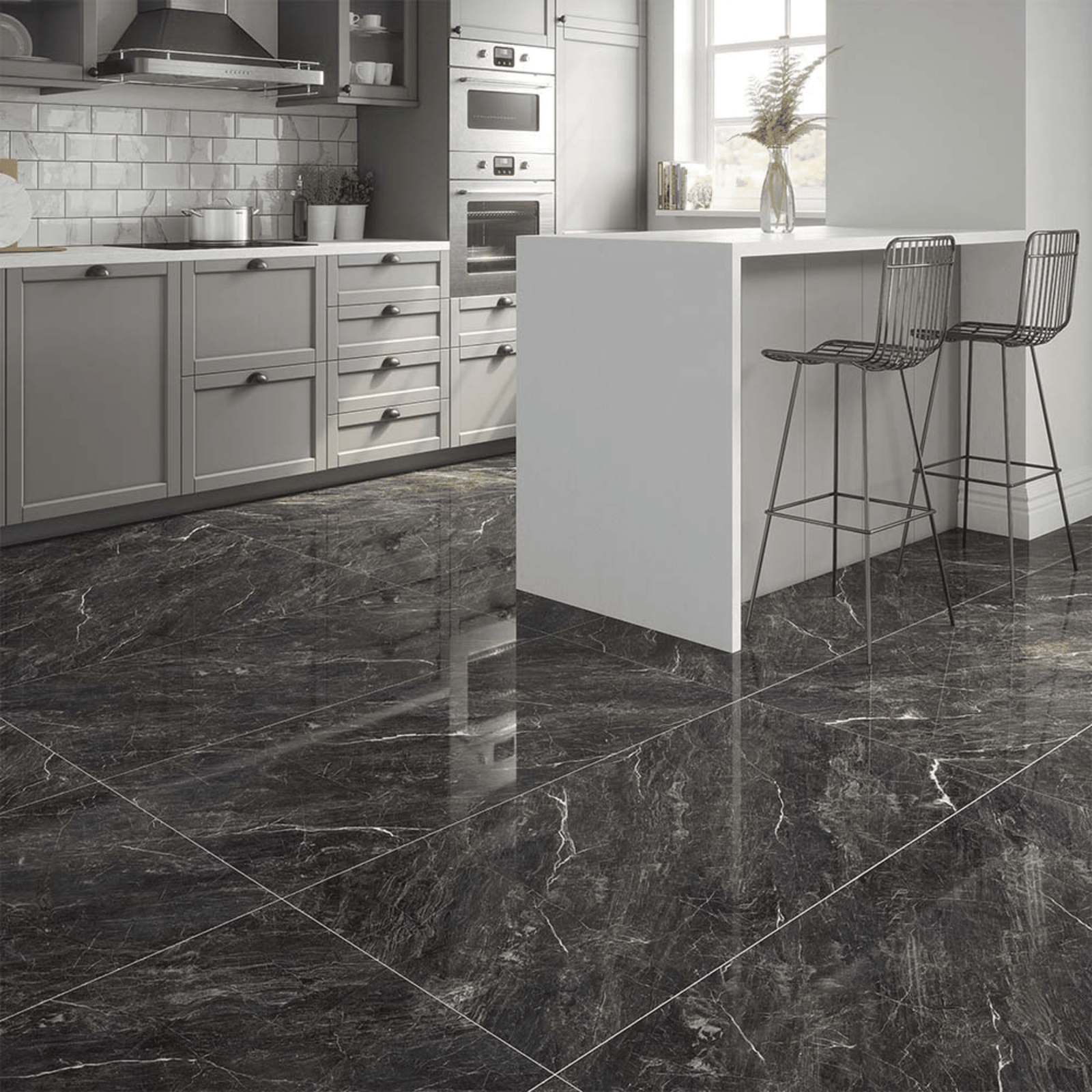 Luxury polished porcelain wall tile