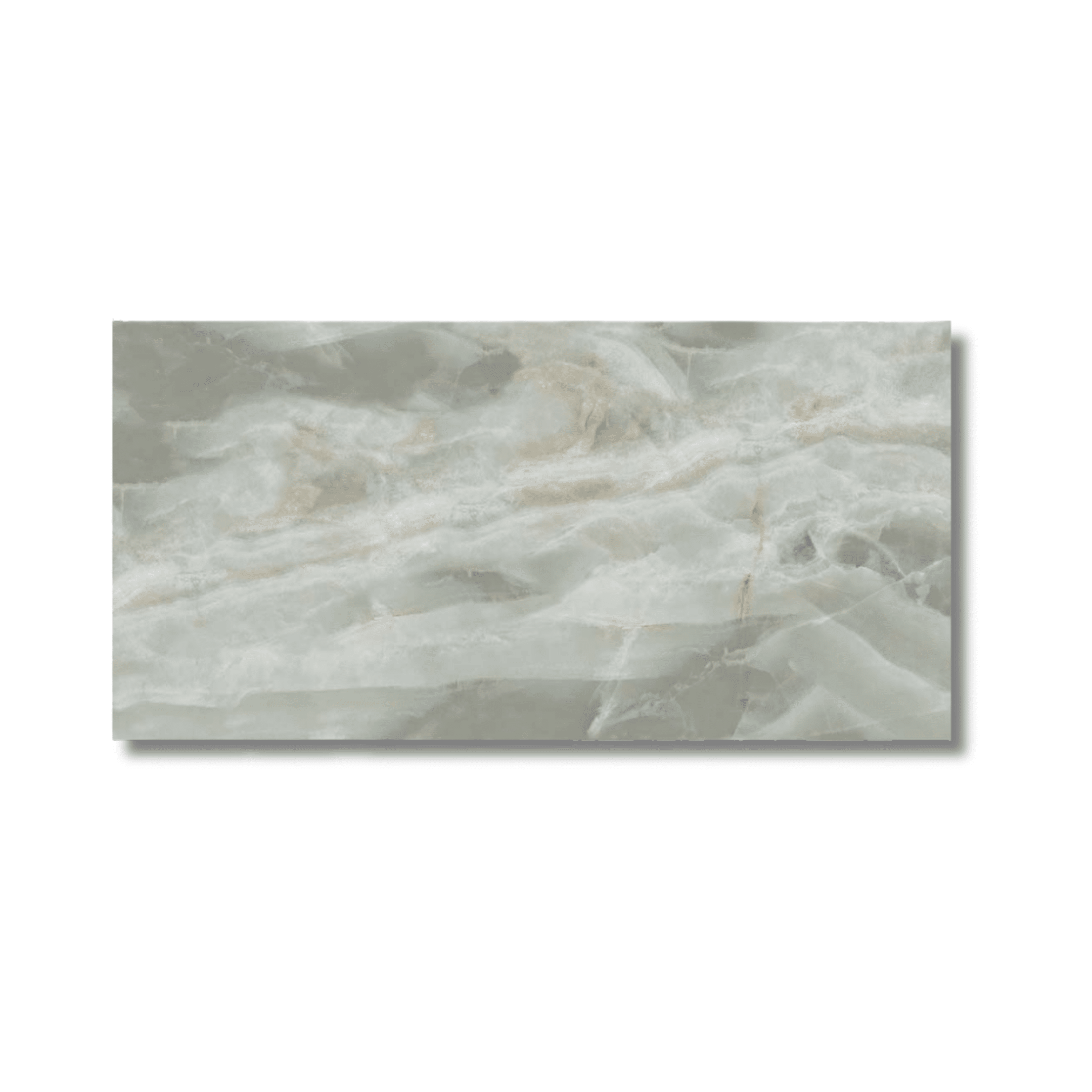Emerald green marble effect tile