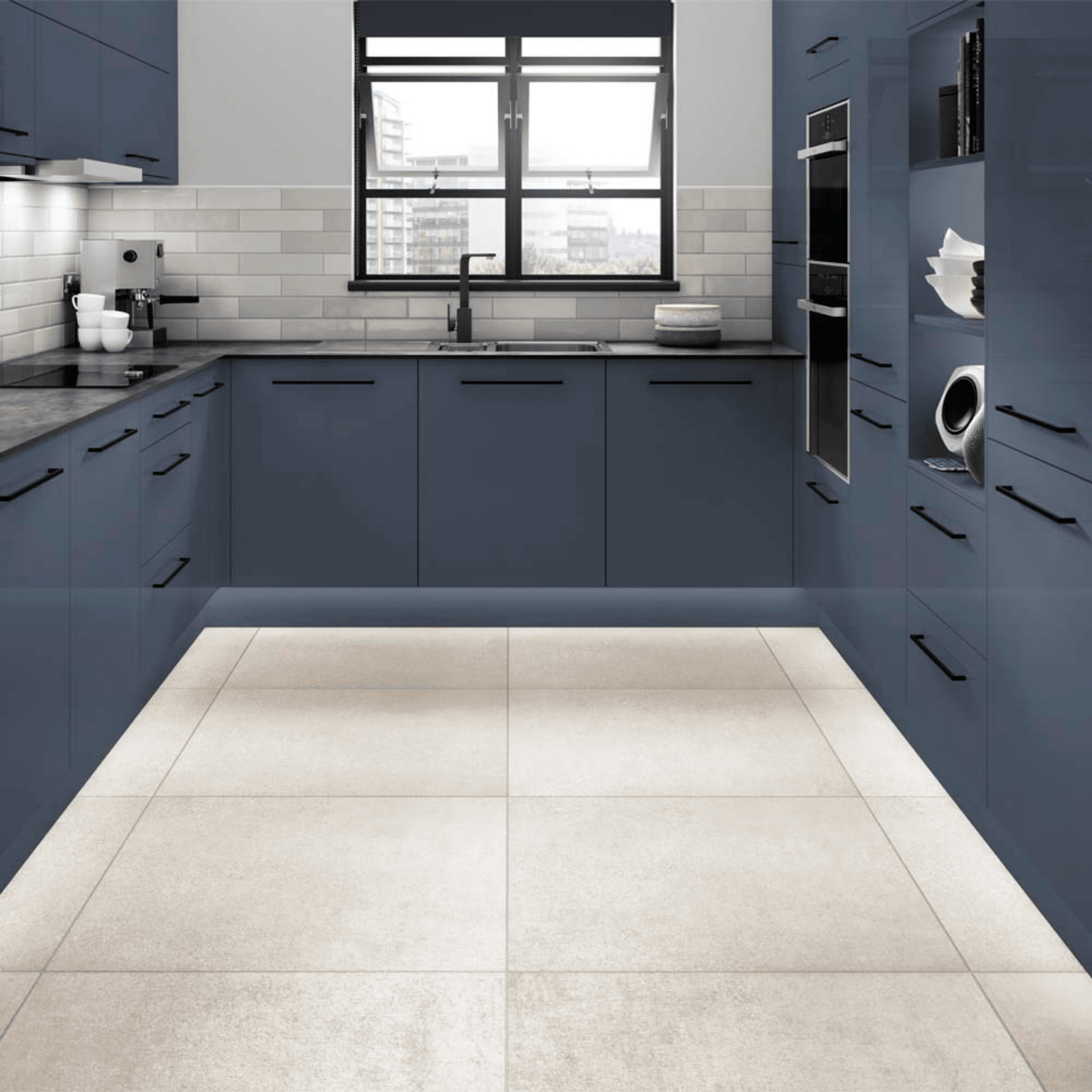 800x800 white glazed floor tile