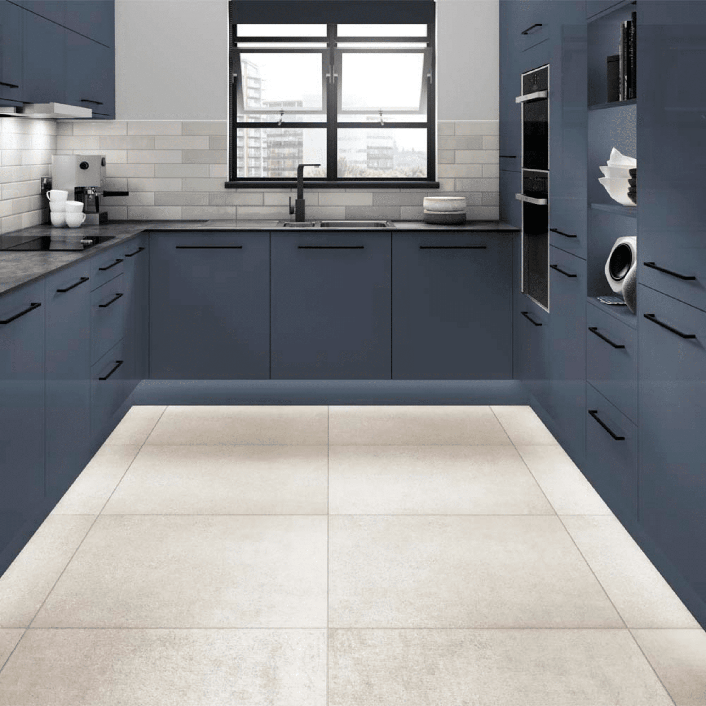 800x800 white glazed floor tile