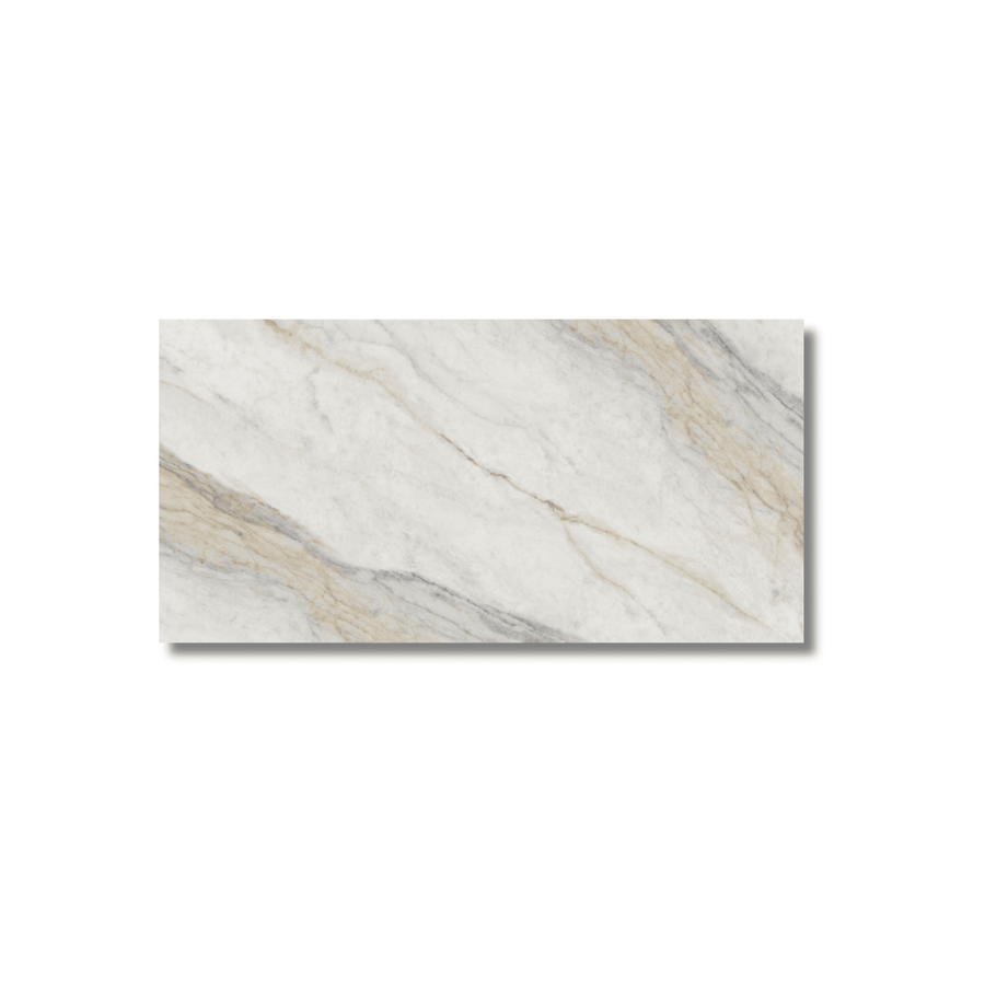 Glossy white porcelain tile for kitchen