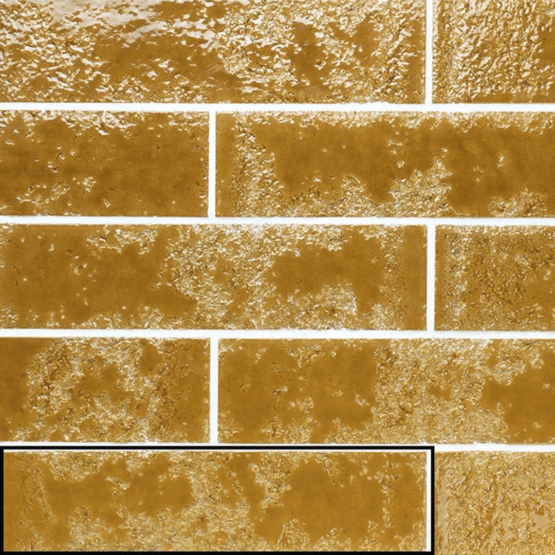 Decorative glossy ceramic yellow metro wall tiles