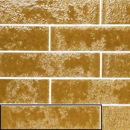 Decorative glossy ceramic yellow metro wall tiles