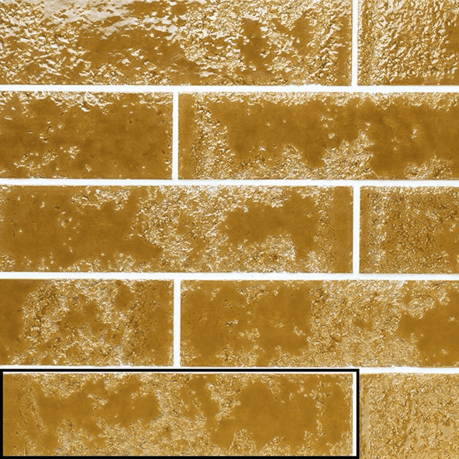 Bold glossy yellow ceramic metro wall tiles