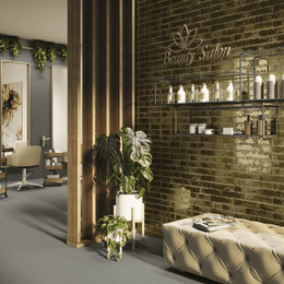 Stylish glossy ceramic green metro tiles layout