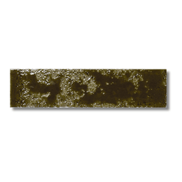 Pukkaia Army Green glossy ceramic metro tiles