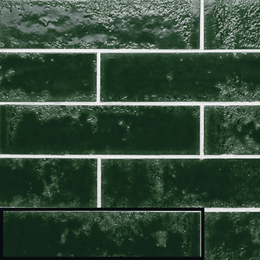 Glossy ceramic Basil Green metro wall tiles