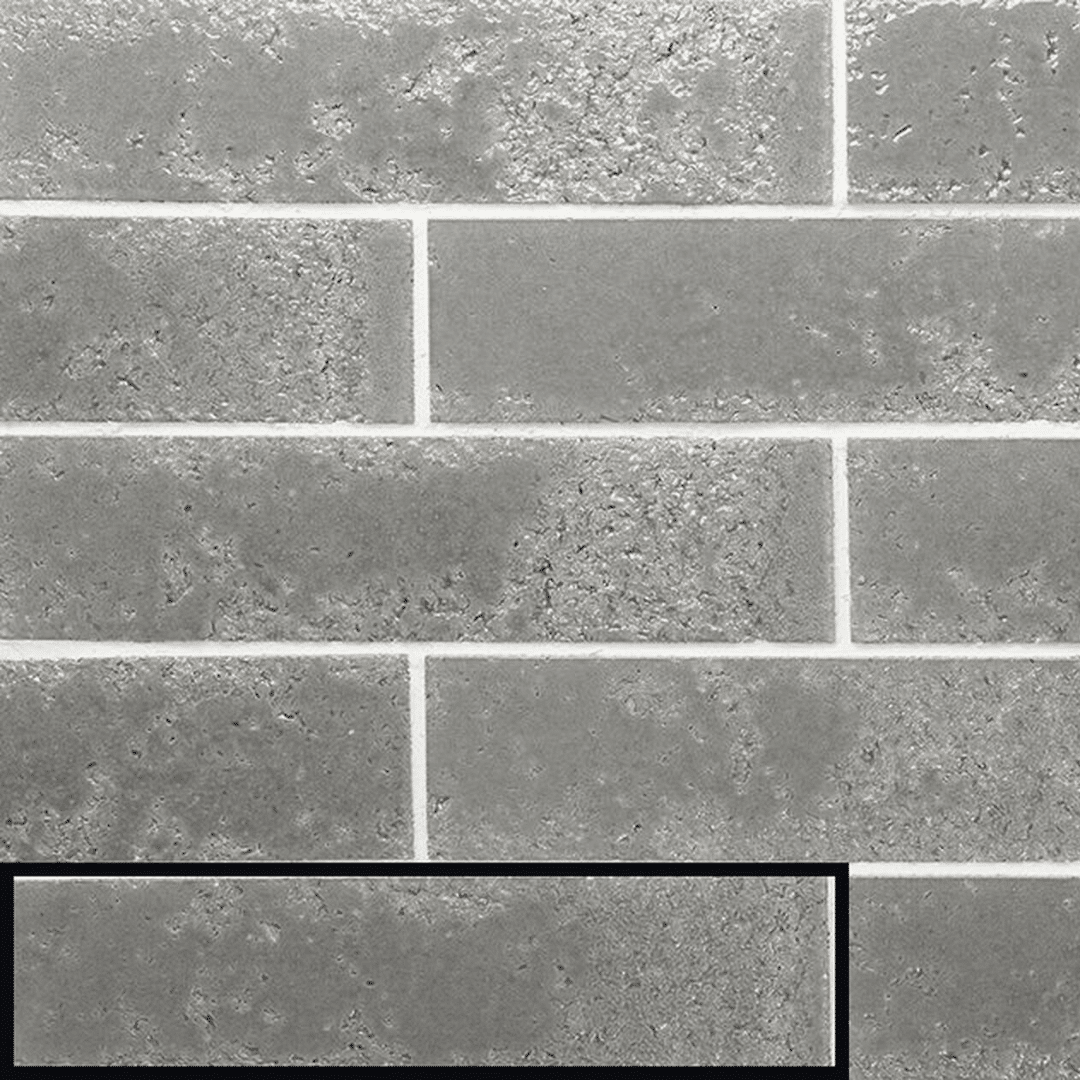 Glossy metro ceramic wall tiles in Cloud grey