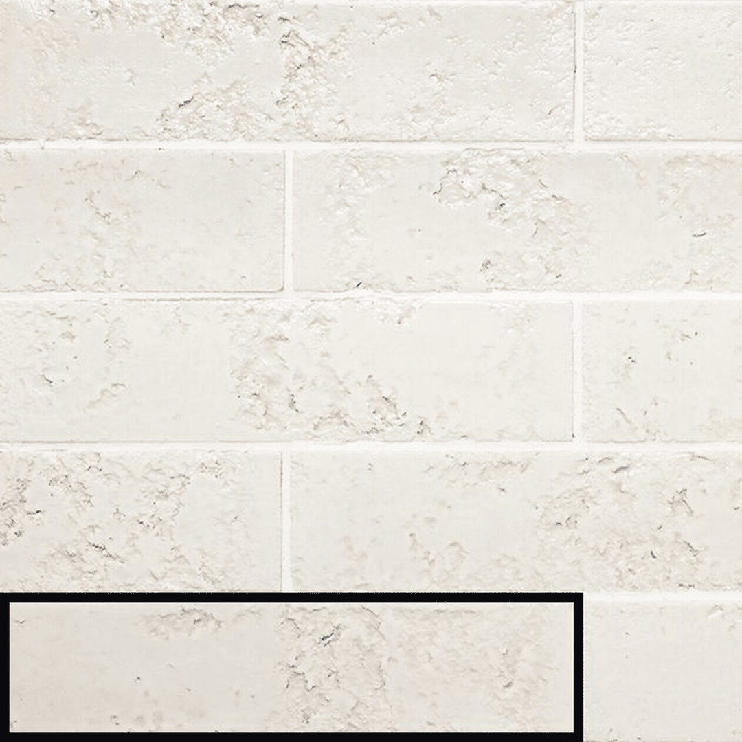 Glossy ceramic white metro wall tiles design