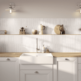 Pukkaia Cotton White glossy ceramic wall tiles