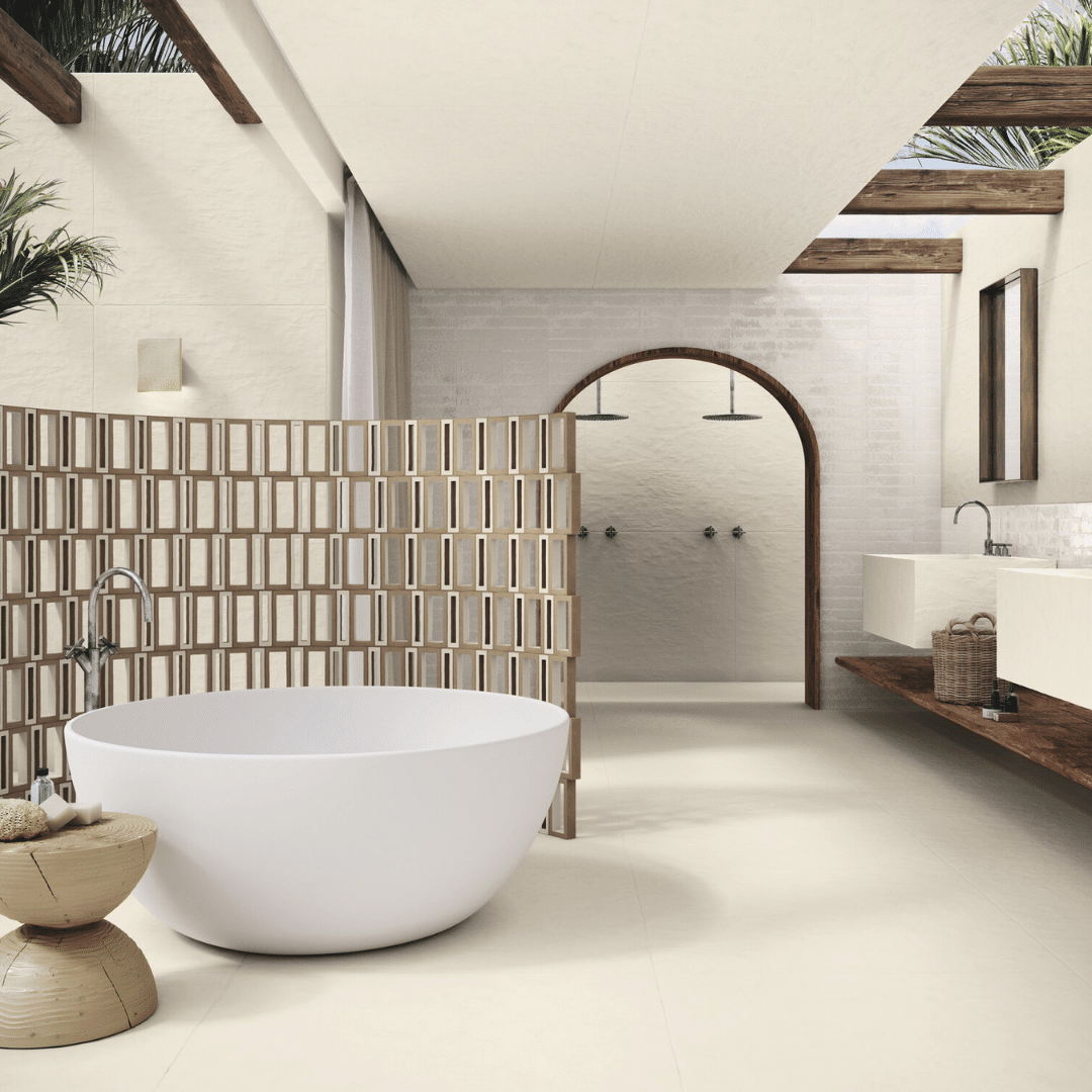 Elegant glossy ceramic white metro tile surface