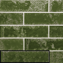 Glossy crocodile green metro ceramic wall tiles