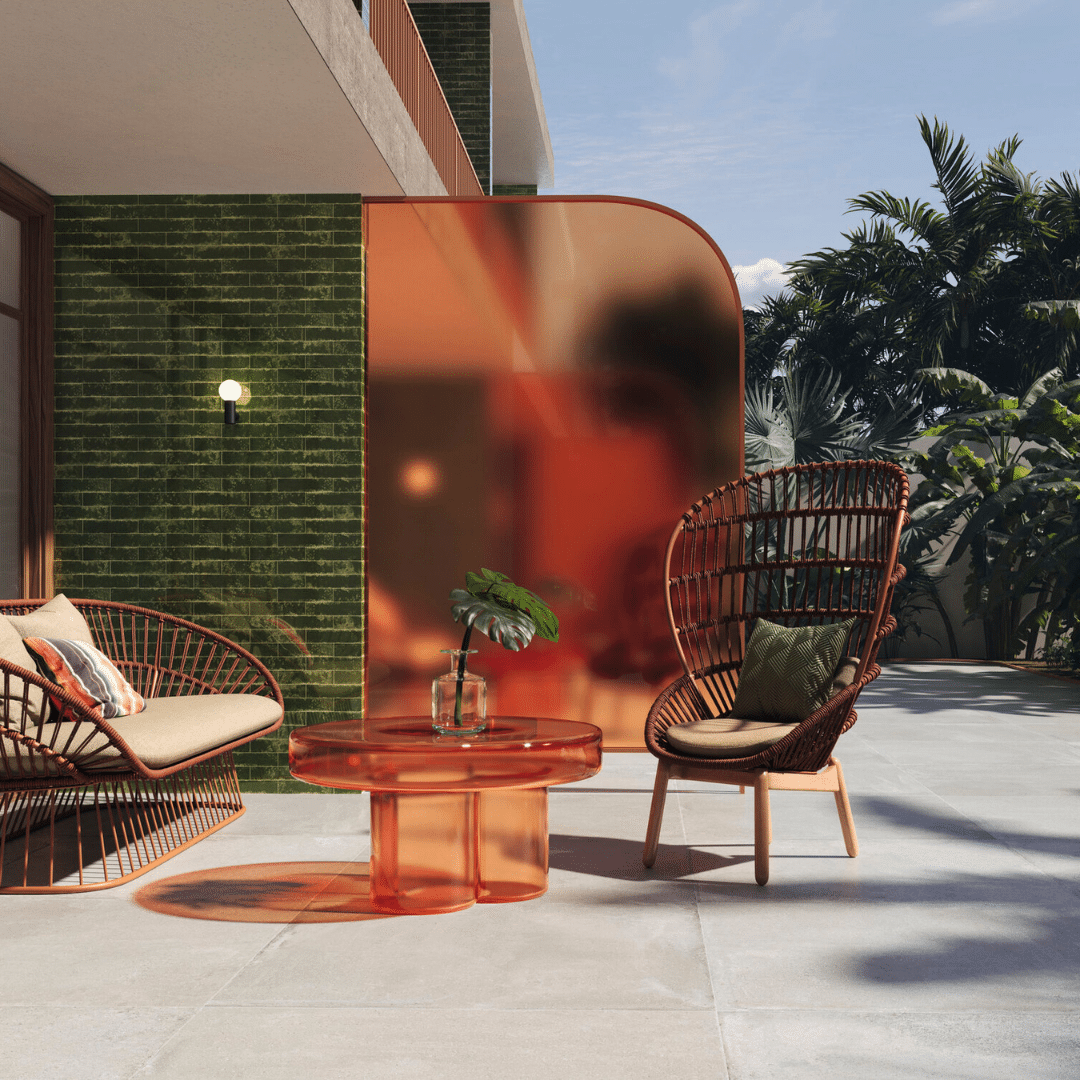 Pukkaia Crocodile Green tiles glossy metro ceramic design