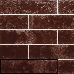 Glossy espresso brown ceramic metro wall tiles