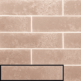 Glossy pale rose ceramic metro tiles for walls