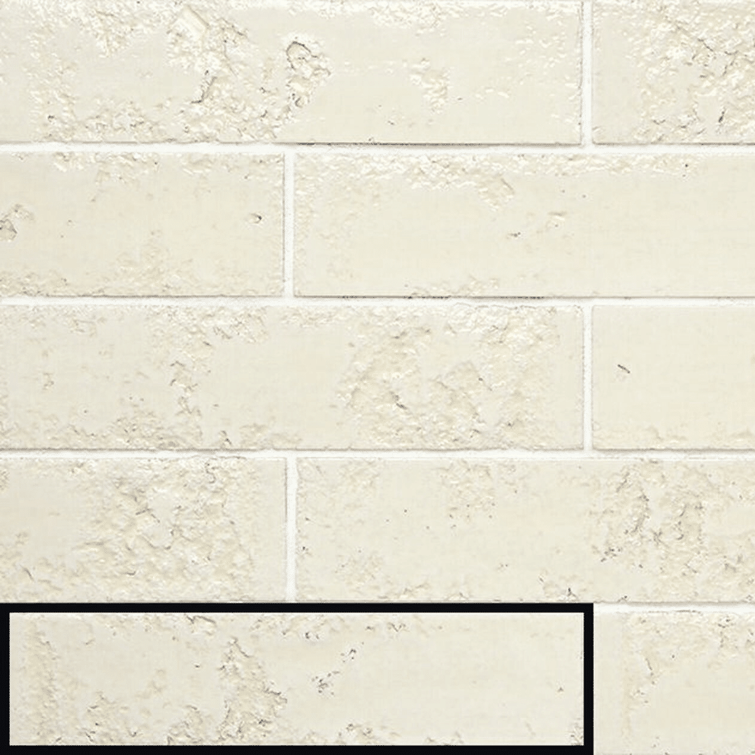 Glossy ceramic cream metro wall tiles design