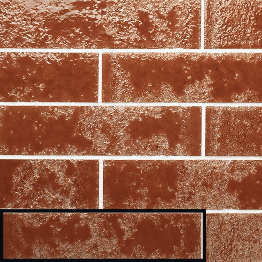 Glossy brown ceramic metro tiles for walls