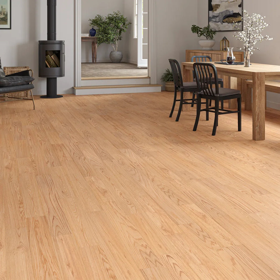 Grasholme Natural Oak Engineered Wood Flooring in a room setting