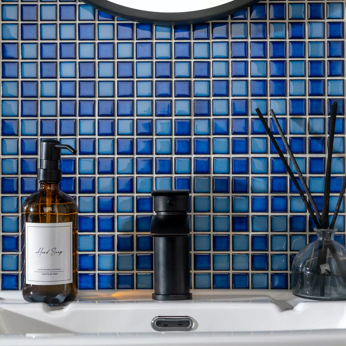Pixel Ocean Blend Tiles - Polished