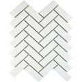 Pixel White Herringbone Matt porcelain wall floor tiles