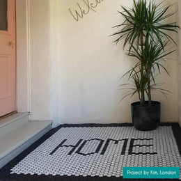 Pixel White geometric porcelain tiles for wall and floor interiors