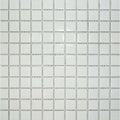 Gloss white porcelain mosaic tiles for interior walls floors