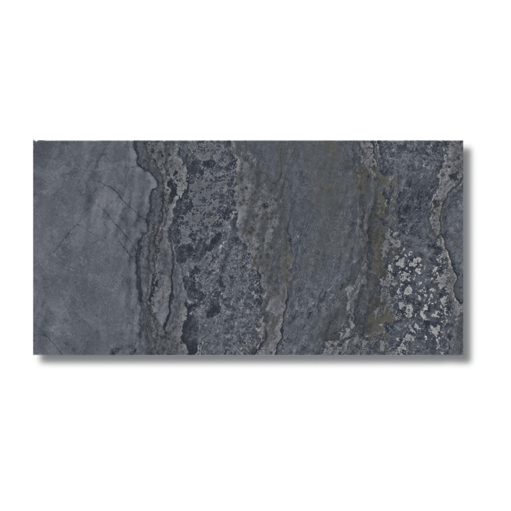 Lappato finish metallic porcelain tile for elegant interior spaces