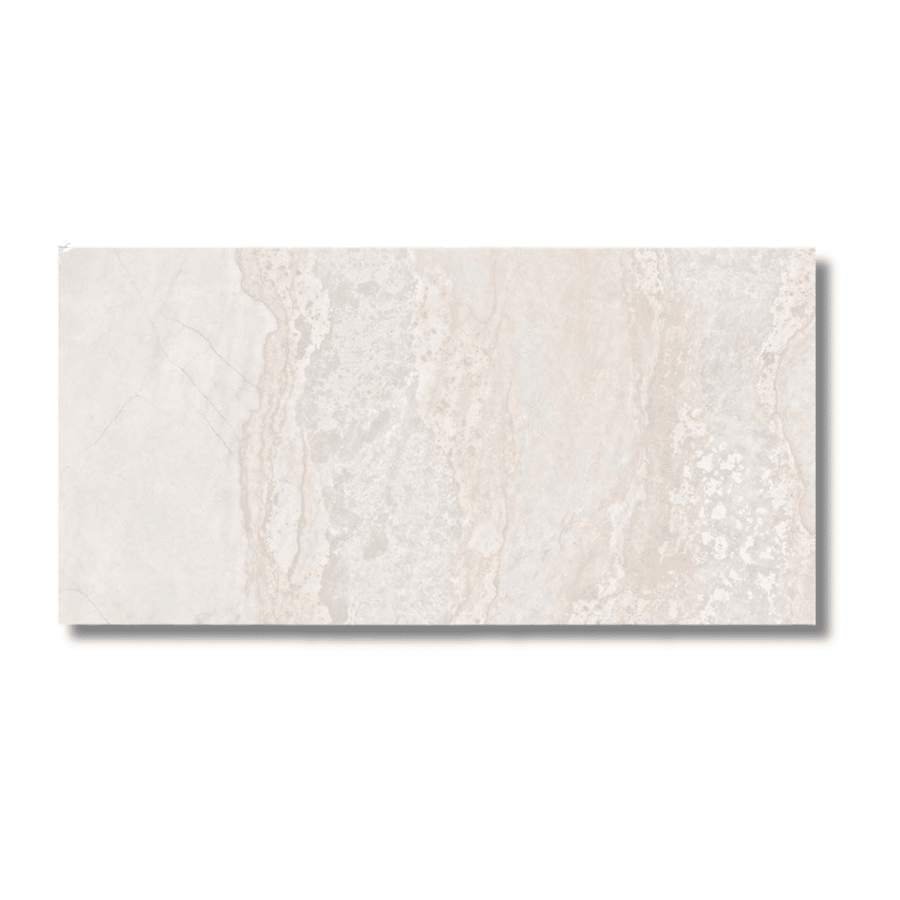 Metallic effect porcelain tile for hallway and bathroom