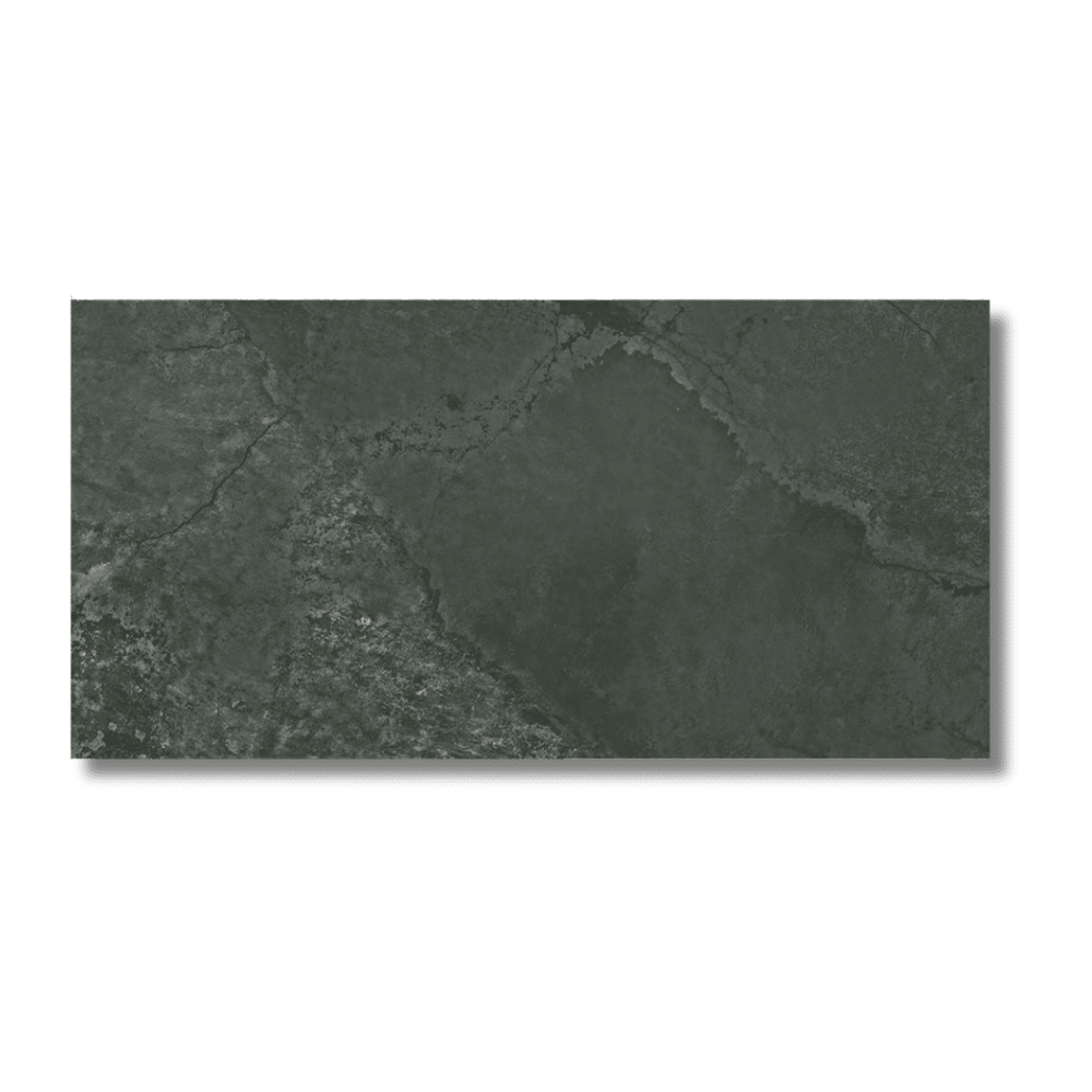 Lappato green porcelain tile for luxury hallway and bathroom