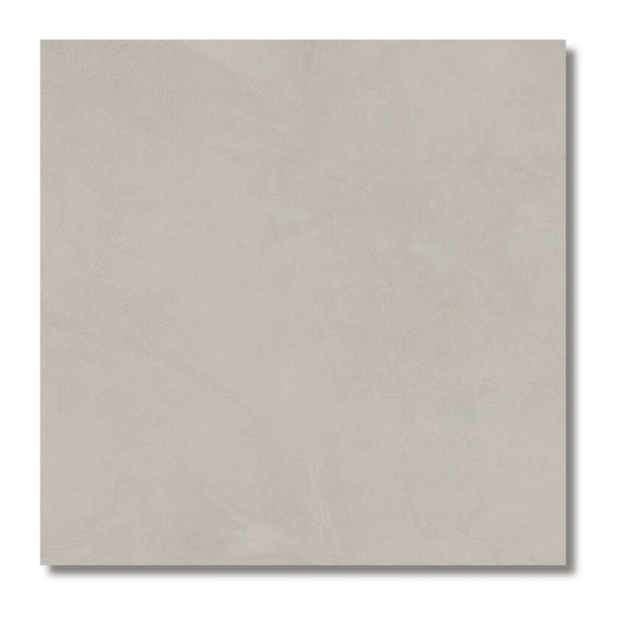 Prism Cloud grey porcelain concrete effect tiles design