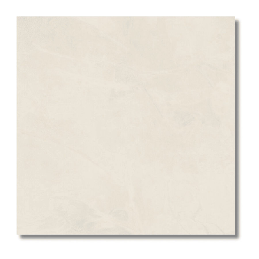 Prism Cotton porcelain tiles with cream matt finish